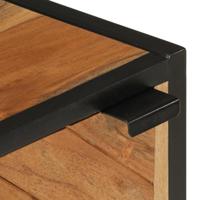 Badkamerkast 40x30x60 cm massief acaciahout en ijzer - thumbnail