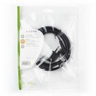 Voedingskabel | Eurostekker haaks - IEC-320-C7 links/rechts | 2,0 m | Zwart