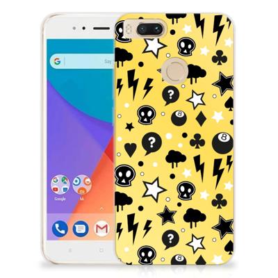 Silicone Back Case Xiaomi Mi A1 Punk Geel Silicone Back Case Xiaomi Mi A1 Punk Geel