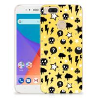 Silicone Back Case Xiaomi Mi A1 Punk Geel - thumbnail