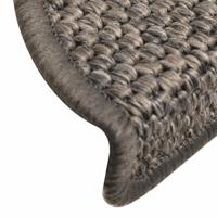 Trapmatten zelfklevend Sisal-Look 30 st 56x17x3 cm bruin beige - thumbnail