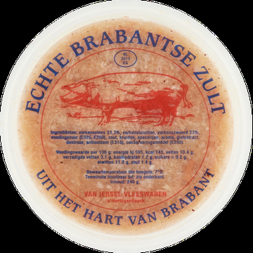Van Iersel Vleeswaren Echte Brabantse Zult 240 g bij Jumbo Van Iersel Vleeswaren Echte Brabantse Zult 240 g bij Jumbo