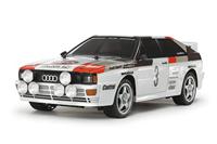 Tamiya 1:10 RC auto Elektro Straatmodel Audi Quattro Rally Brushed 4WD Bouwpakket TT-02 - thumbnail