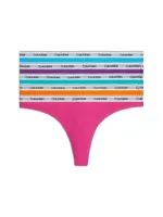 Calvin Klein 5-pack lage strings - Low rise Thong - Multipack dames strings katoen - thumbnail
