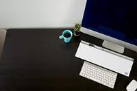 nobo Glazen notitiebord Diamond Glass Memo Desktop (b x h) 458 mm x 60 mm Stralend wit Incl. opbergbakje, Incl. boardmarker - thumbnail