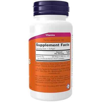 Vitamine D-3 1000IU 180softgels - thumbnail