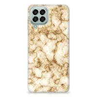 Samsung Galaxy M33 | TPU | Siliconen hoesje | Marmer Goud - thumbnail
