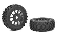 Team Corally - Scorpion XTB - Off-Road 1/8 Buggy Tires - Glued on Black Rims - 1 pair - thumbnail
