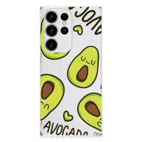 Samsung Galaxy S23 Ultra Telefoonhoesje met Naam Avocado Singing - thumbnail