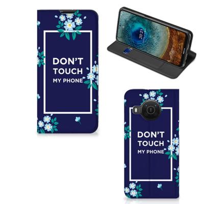 Nokia X20 | X10 Design Case Flowers Blue DTMP Nokia X20 | X10 Design Case Flowers Blue DTMP