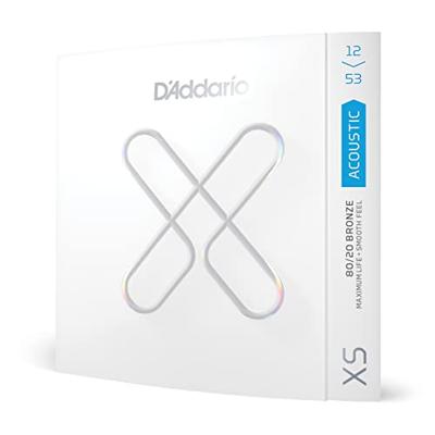 D&apos;Addario XSABR1253 12-53 Light XS 80/20 Bronze Coated snaren voor westerngitaar