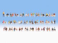 NOCH 46071 TT Megavoordeelset figuren Geverfd, Zittend - thumbnail