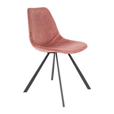 Dutchbone Franky stoel velvet Old Pink