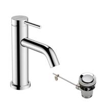 Hansgrohe Tecturis S ééngreeps wastafelkraan 80 CoolStart zonder waste, chroom - thumbnail