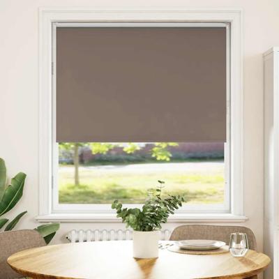 VidaXL Rolgordijn verduisterend koffie 90x175 cm stofbreedte 85,7 cm VidaXL Rolgordijn verduisterend koffie 90x175 cm stofbreedte 85,7 cm