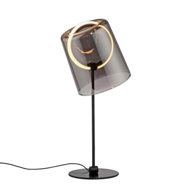 Paul Neuhaus TafellampZula zwart met smoke glas - 4542-25