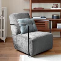 Kave Home Fauteuil 'Gamer' Chenille, kleur Donkergrijs - thumbnail