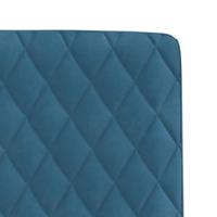 Eetkamerstoelen 2 st fluweel blauw - thumbnail