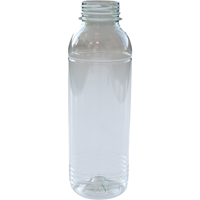 Fles | petfles | Gerecycled PET | zonder dop | 500ml | transparant | 126 stuks - thumbnail