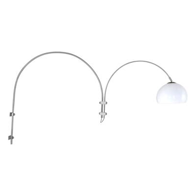 Steinhauer - Gramineus - wandlamp met witte kunststof kap - staal