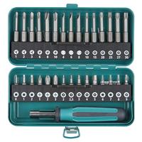 Wolfcraft 1386000 1386000 Bitset 31-delig Kruiskop Phillips, Binnen-vierkant (Robertson), Zesrond-TX BO, Inbus BO, Tri-Wing, Torque, Spanner - thumbnail