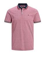 Jack and Jones Paulos Heren Poloshirt Rood Pique Slim Fit - thumbnail