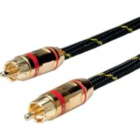 ROLINE GOLD tulp aansluitkabel simplex M/M, rood, 2,5 m - thumbnail