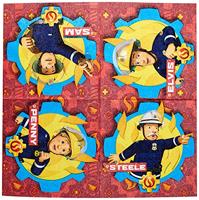 Amscan servetten Brandweerman Sam 33 cm 20 stuks multicolor - thumbnail
