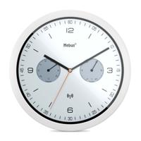 Mebus 52826 Wandklok Zendergestuurd 26 cm x 42 mm Wit - thumbnail