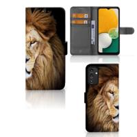 Samsung Galaxy A14 5G | Telefoonhoesje | Met pasjeshouder | Leeuw - thumbnail