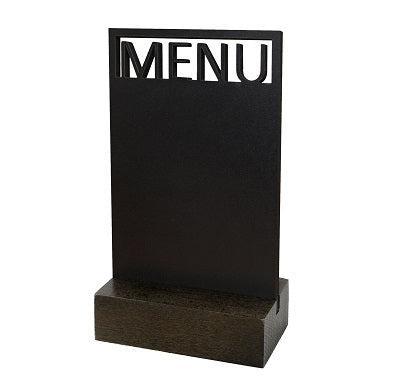 Krijt-tafelstandaard MENU bxh 10x18cm