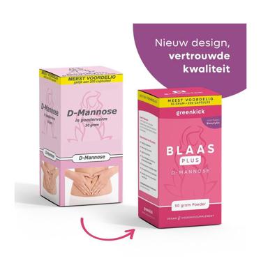 D-Mannose poeder 50 Gram D-Mannose poeder 50 Gram