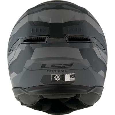LS2 integraalhelm "ff808 stream ii shadow". helmet ff808 stre.ii shadow xl grey matt