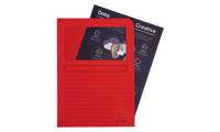 Exacompta L-map met venster Forever, pak van 100 stuks, rood - thumbnail
