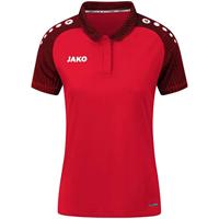 JAKO 6322D Polo Performance Dames - Rood/Zwart - 36 - thumbnail