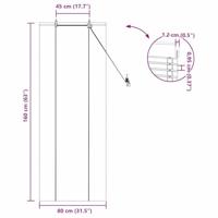 Raamrolgordijnen & Schaduwdoeken Licht Bruin 80 x 160 cm Bamboe - thumbnail