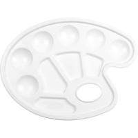 Kangaro ovalen mengpalet uit kunststof, 17 x 23 cm - thumbnail