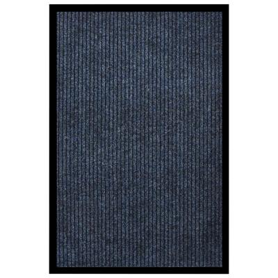 VidaXL Deurmat 80x120 cm gestreept blauw