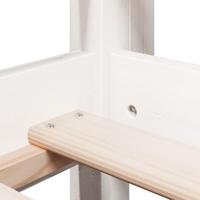Hoogslaper met dak massief grenenhout wit 90x200 cm - thumbnail