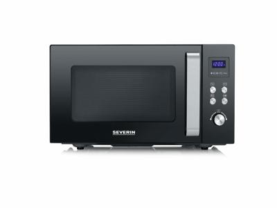 Severin MW 7763 Magnetron Zwart, RVS 900 W Grillfunctie