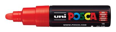 Paintmarker uni posca pc7m b rood | 6 stuks
