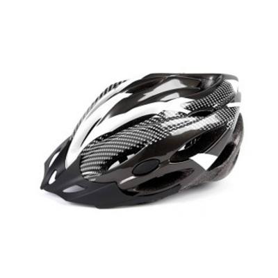 Mirage helm uni 58-62cm vizier, zwart/wit