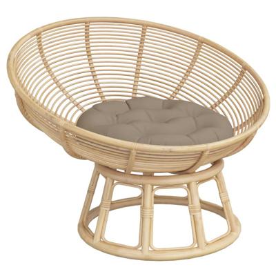 Zitkussen rond Ø 60x11 cm oxford stof taupe