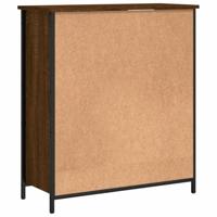 Dressoir 70x30x80 cm bewerkt hout bruin eikenkleur - thumbnail