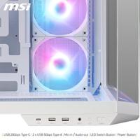 MSI MAG PANO 100R PZ Midi Tower Wit - thumbnail