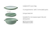 Mepal Bento lunchbowl - nordic sage - 4 vakken - 1,5l - thumbnail