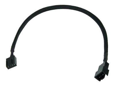 Verlengkabel voor ventilatorstroom - 4-pins interne voeding (alleen ventilator) (V) naar 4-pins interne voeding (alleen ventilator) (M) - 60 cm - zwart