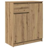 Dressoir lade 71x35x84 cm spaanplaat artisanaal eikenkleurig - thumbnail