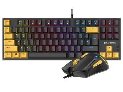 Tracer HORNET 87 toetsenbord Inclusief muis Gamen USB QWERTY Engels Zwart, Geel - thumbnail