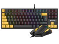 Tracer HORNET 87 toetsenbord Inclusief muis Gamen USB QWERTY Engels Zwart, Geel - thumbnail